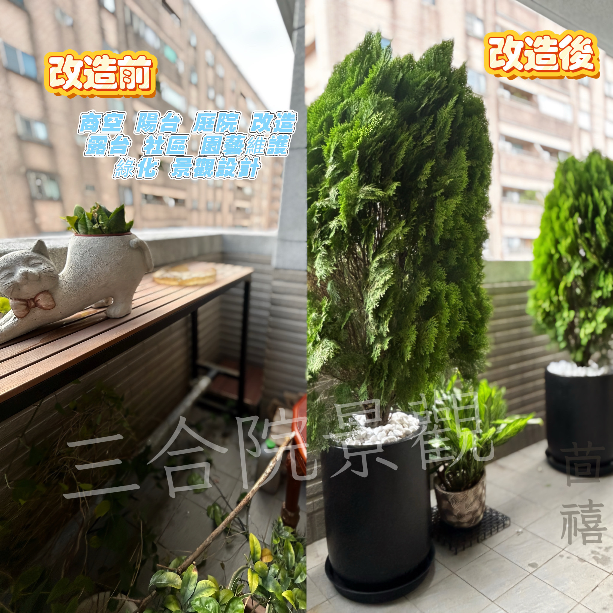 2025年10月 土城區 陽台景觀 露台改造